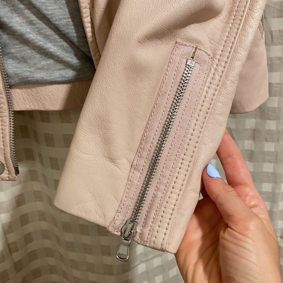Rebecca Minkoff light PINK Leather Jacket - Picture 5 of 6